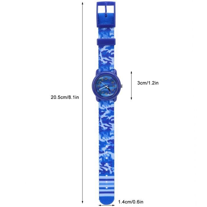 Montre Enfant Élégante Et Ajustable - Apprentissage De L'Heure | Design Mignon | Étanche | Cadeau Idéal
