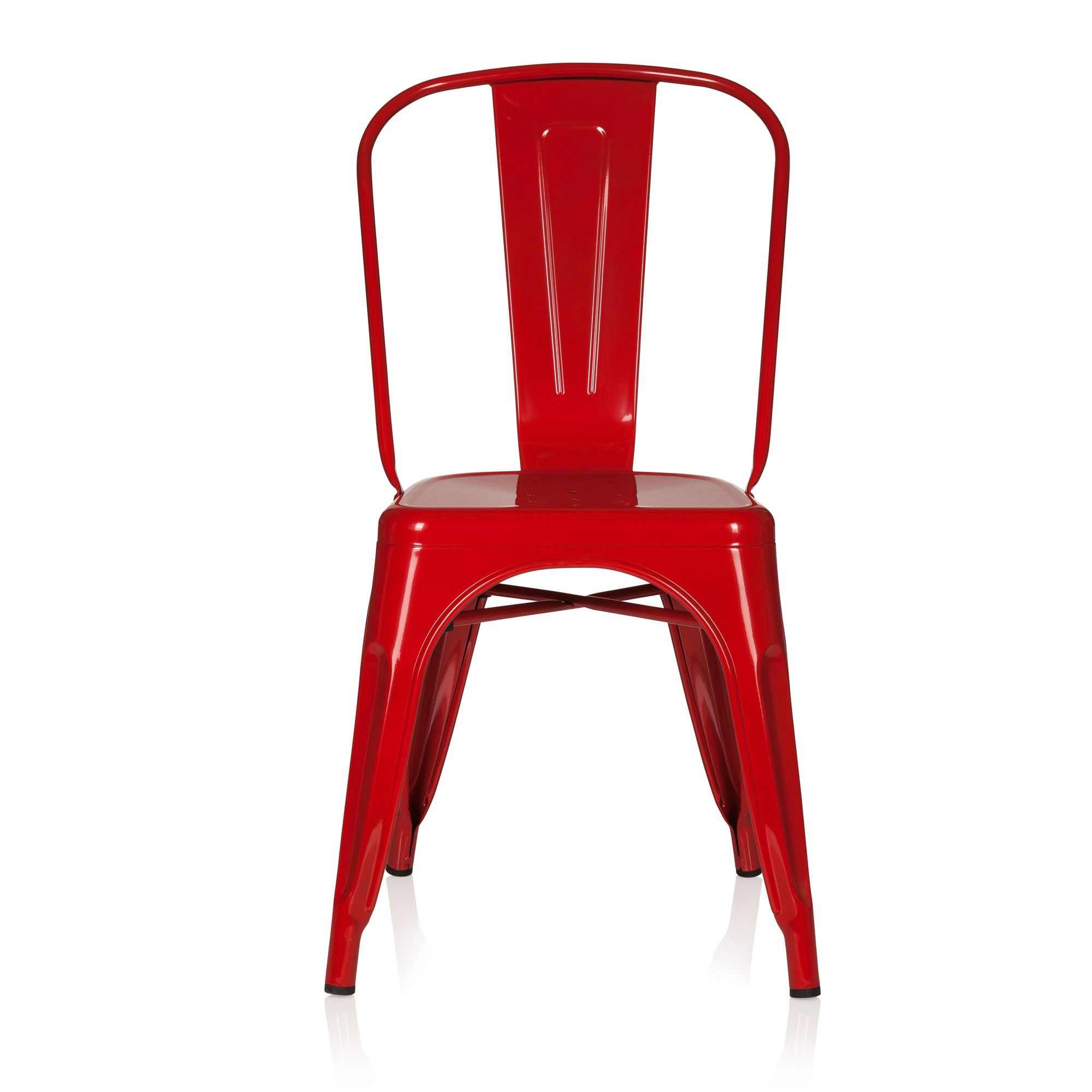 chaise vantaggio comfort métallique rouge hjh office
