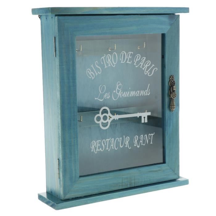 Boîte De Rangement Pour Clés Salon Accessoires De Boîte à Clés Pour Maison Créative Bleu kesoto1