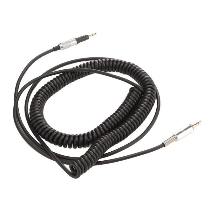 Cable de bobina de rorte de reputo de 1 pieza para auricular Sennheiser HD25/ 560/540/ 480