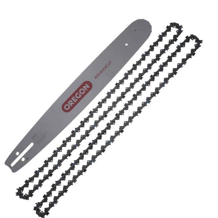 Combo Oregon : Guide 45cm 183SFHD025 + 2 Chaînes 75DPX066E Pour Tronçonneuse (Stihl, Logosol, AEG)