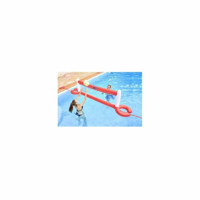 Filet Piscine Volley Filet Volleyball Plage/piscine 4.5m - Avec Sac De Transport Piscine A Balle