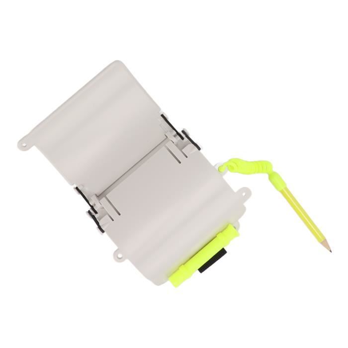 Ardoise De Plongée Sous-marine - 3 Panneaux - Stylo Effaçable - Pour Communication Sous L'eau - Poignet Ou Main
