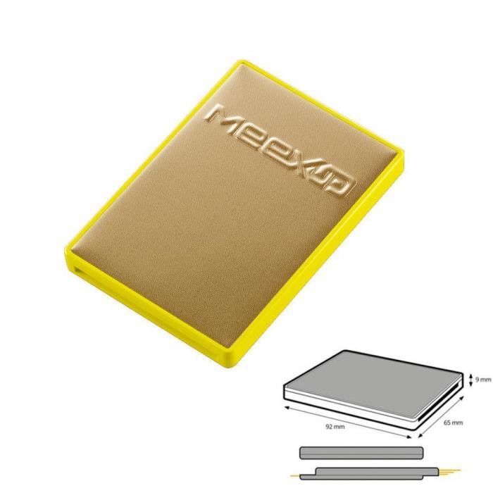 Porte-cartes Rigide Anti-RFID MeexUp 6 Cartes - Couleur Anthracite/blanc, Neuf étiqueté