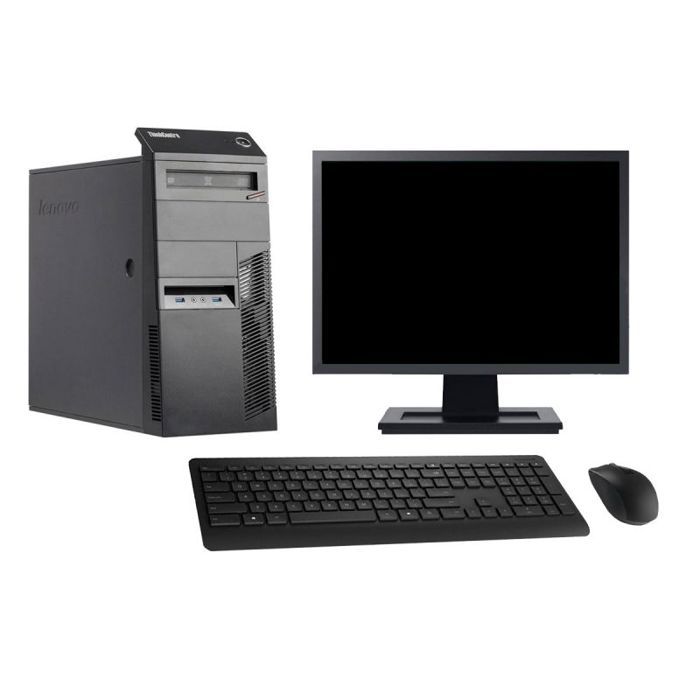 PC Tour Lenovo M83 Ecran 19 Intel i5-4570 RAM 16Go Disque 500Go Windows 10 Wifi - Lenovo
