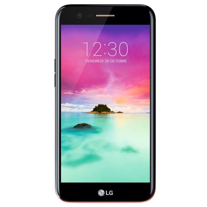 Vente T&eacute;l&eacute;phone portable LG K10 2017 Noir pas cher
