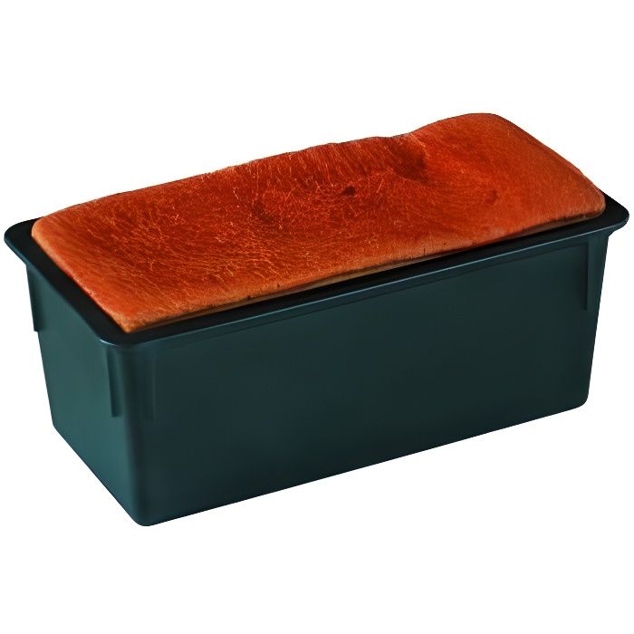 Moule à Pain De Mie Thirei 450g - Acier Carbone Antiadhésif - Couvercle Coulissant - Or Rose