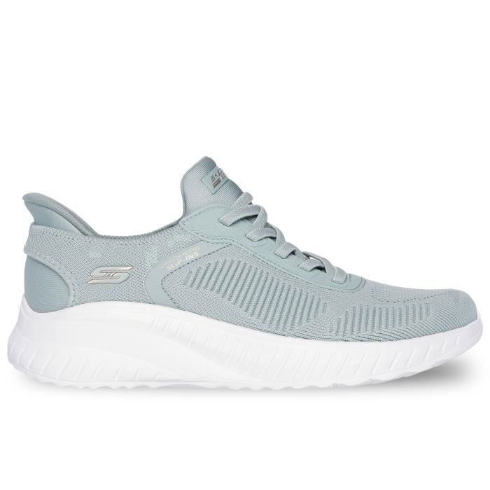 Skechers Chaussures - SKECHERS - Bobs Sport Squad Chaos - Femme - Vert - A élastique - Plat