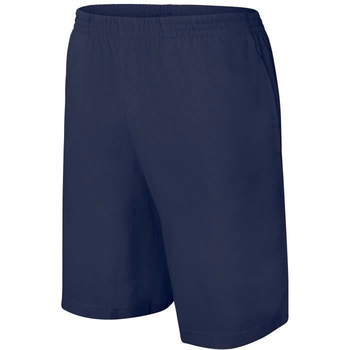 Short jersey Proact Sport - Homme - Bleu - Multisport - 2 poches côtés Short jersey Proact Sport - Homme - Bleu - Multisport - 2 poches côtés