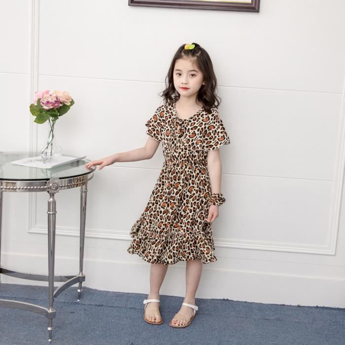 Robe leopard enfant discount