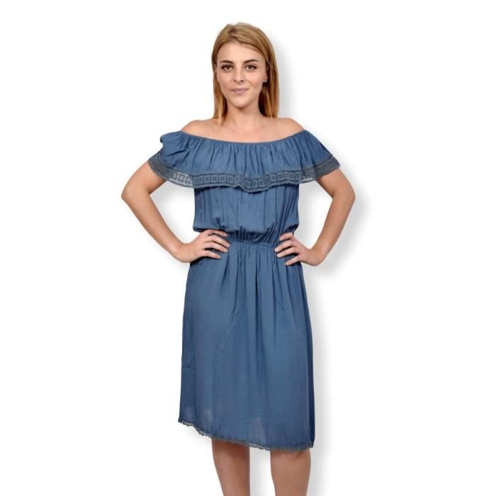 Robe Femme Casual Bleu Denim Speechless - Taille M, Courte, Avec Fermeture éclair Dans Le Dos, Neuve étiquetée