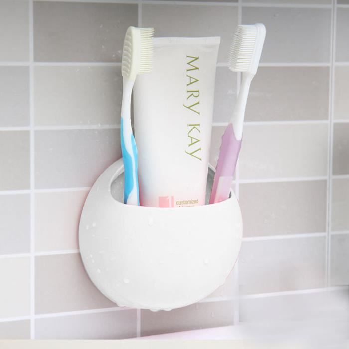 Porte-Brosse à Dents à Ventouse - Sans Perçage, Étanche, Pour Salle De Bain Ou Cuisine