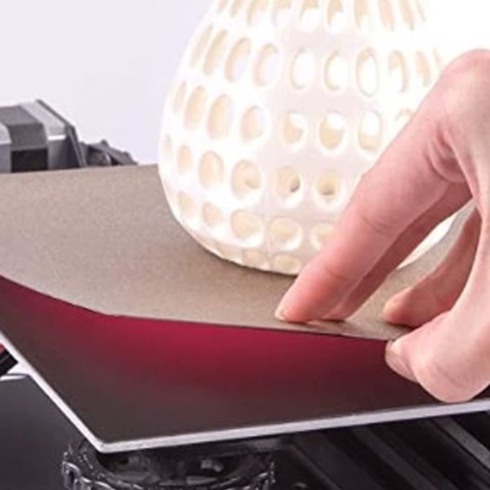 Plaque PEI Magnétique Double Face 200x200 Mm – Acier à Ressort Pour Imprimante 3D VORON, Adhérence Parfaite PLA/ABS