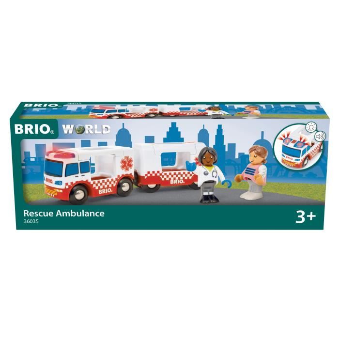 BRIO Camion Ambulance Son et Lumière-7312350360356-A partir de 3 ans