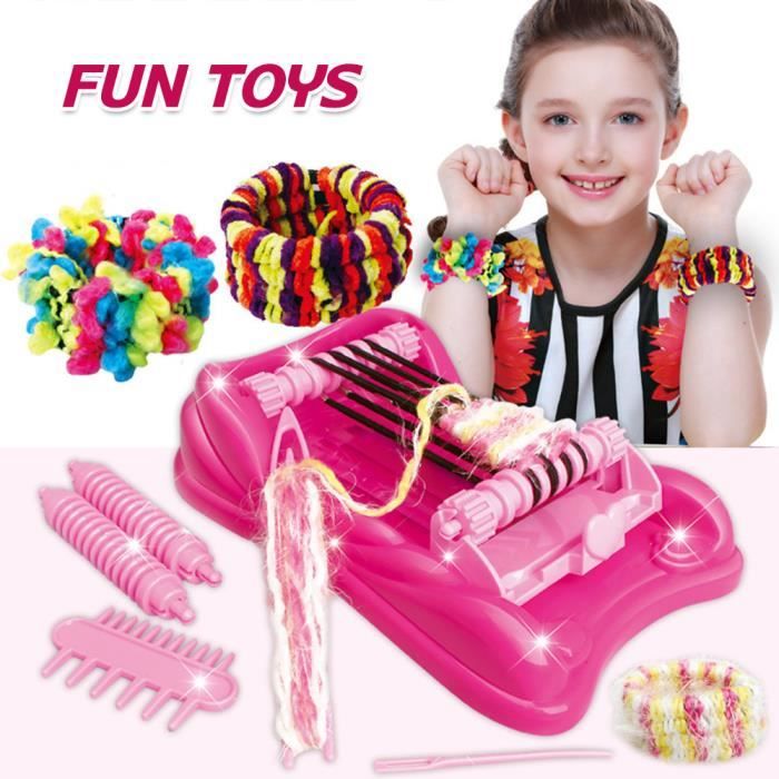Herefun Machine à Tresser Les Cheveux – Set De Coiffure Créatif Avec Perles, Peignes Et Accessoires