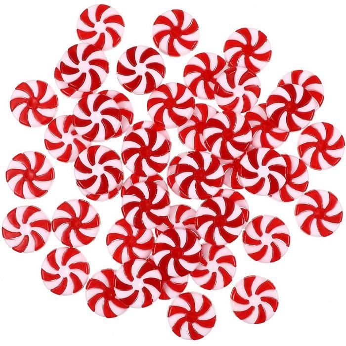 Zocipro Lot De 15 Boules De Noël, Décorations Pour Sapin De Noël, Canne En Bonbon, Pommes De Pin, Sucettes, Bonbons, Pendentifs à Suspendre, Decoration Noel Sapin Rouge Et Blanc