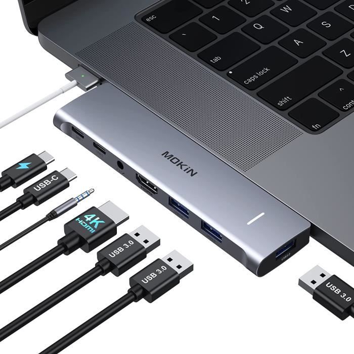 HANYEAL Adaptateur Prise USA,6 en 1 Adaptateur Prise France vers USA