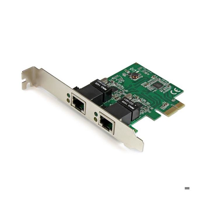 StarTech.com Carte adaptateur réseau serveur Gigabit PCI Express double port 1 Gbps PCIe NIC Adaptateur serveur double port Carte Ethernet 2 ports ST1000SPEXD4 Adaptateur réseau PCIe... - vue 2