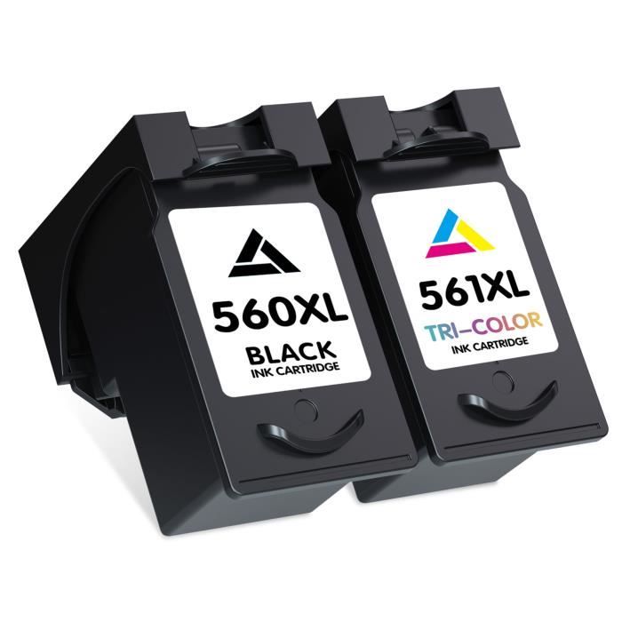 Cartuchos De Tinta COLORETTO 560XL/561XL Para Canon - Alta Compatibilidad, Remanufacturados, Negro Y Color