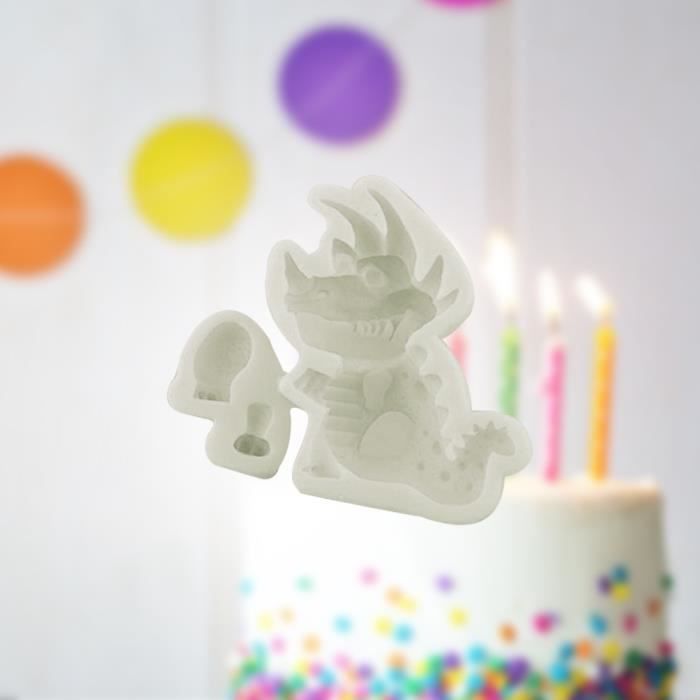 Moule en silicone dinosaure 3D pour la décoration de gâteaux d