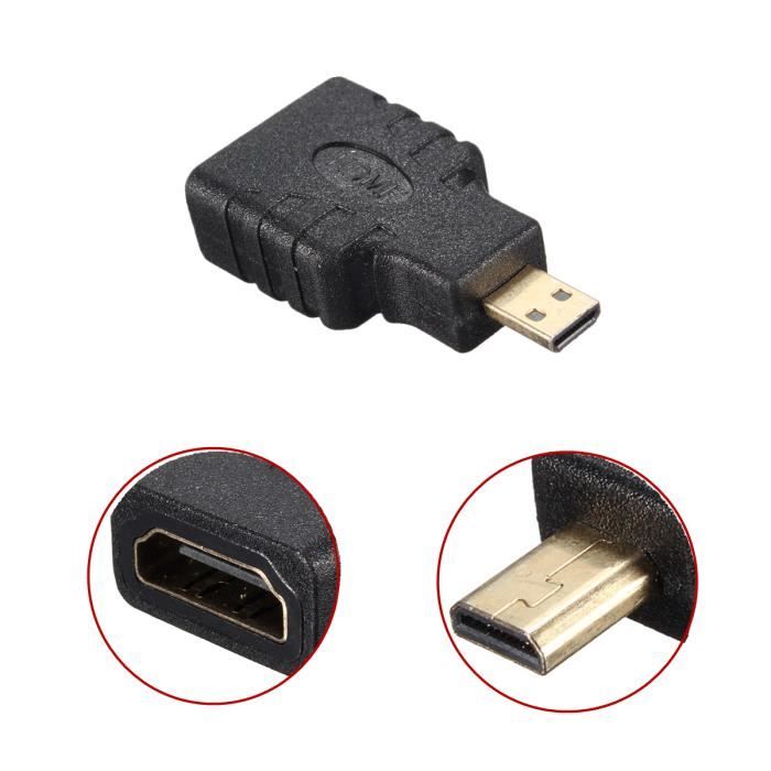 Adaptateur HDMI Femelle Vers Mini HDMI Mâle - Neuf