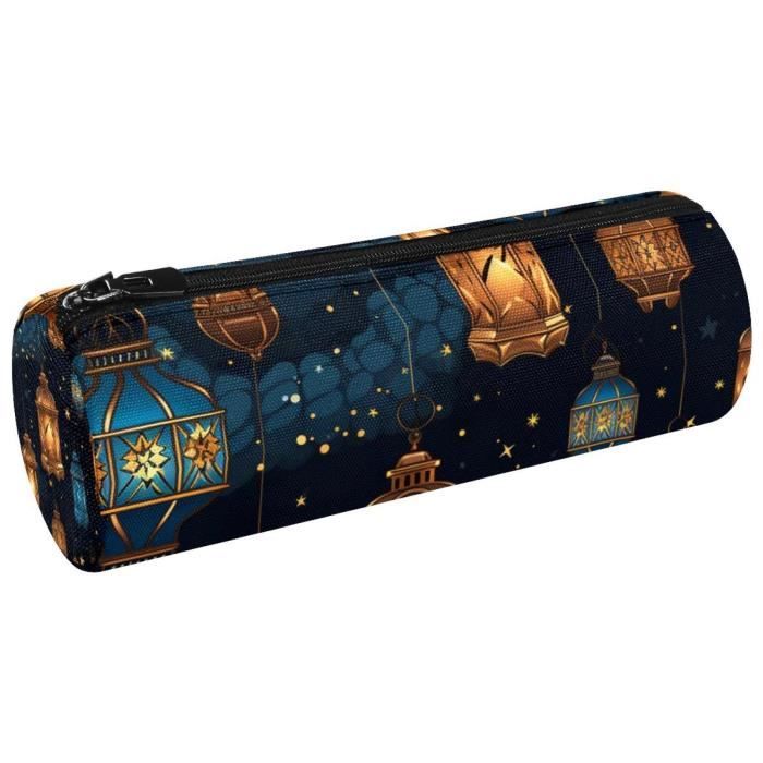 Wayfadacc Trousse à Crayons De Grande Capacité En Velours Côtelé - Trousse De Maquillage - Organisateurs De Bureau Pour étudiants, Jaune, 24*16*2cm