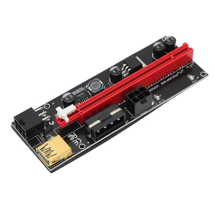 HURRISE Câble Riser Express GPU PCI E Carte Adaptateur Riser PCIE 8