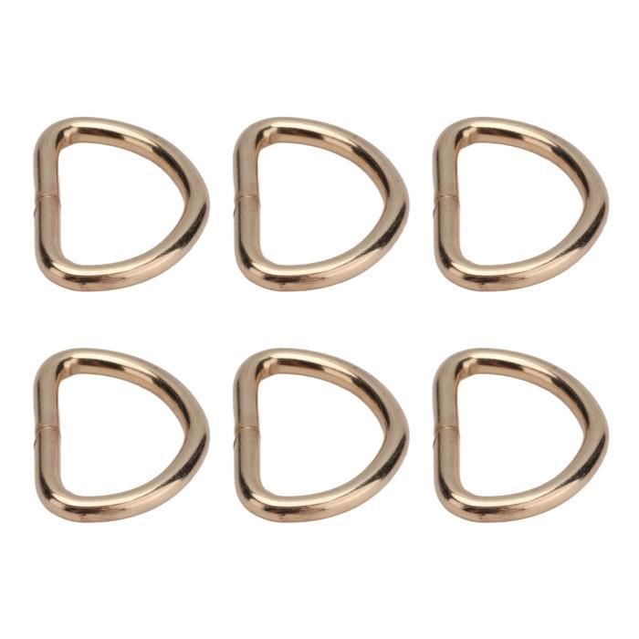 150 Anneaux En D Métalliques 10mm - Noir, Pour Bricolage Et Fabrication, Marque Uxcell