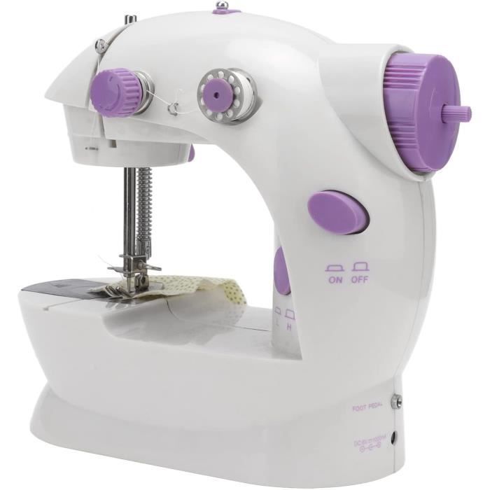 Machine à Coudre Portable Électrique Mini Pour Débutants - Couture Rapide Vêtements Et Tissus DIY