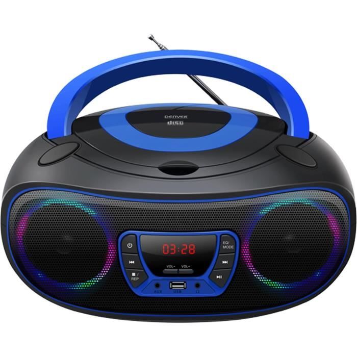 Lecteur CD Portable Gueray - Bluetooth, Radio FM, USB, AUX Pour Enfants Et Maison