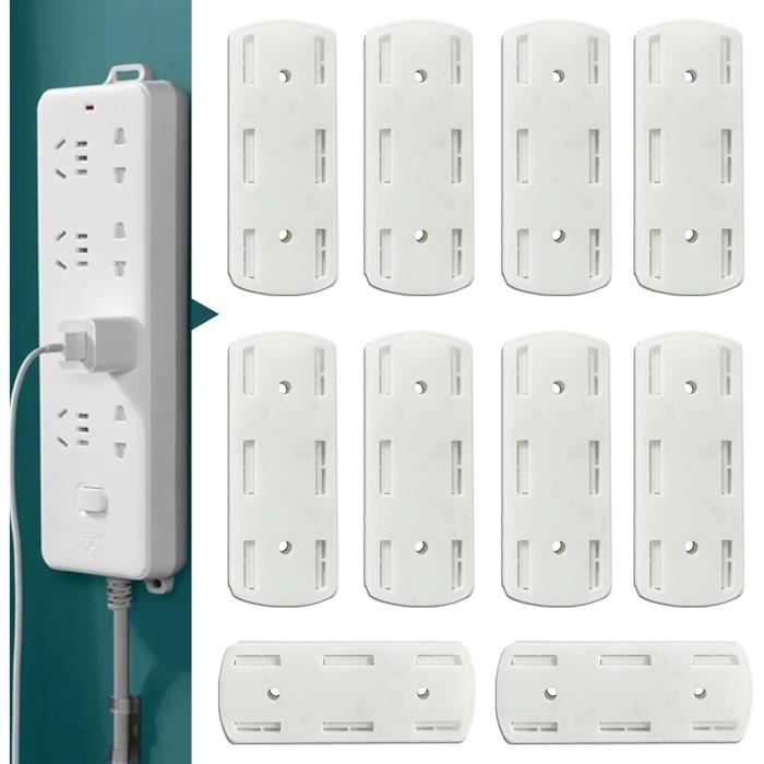 2 Supports Auto-Adhésifs Pour Télécommandes - Blanc - Fixation Murale Sans Perçage