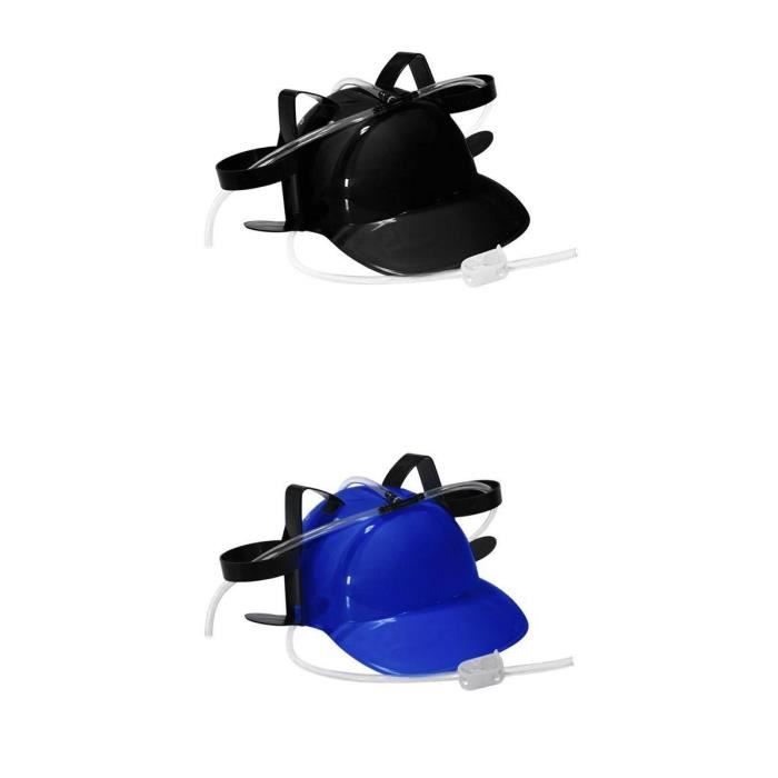 Casque à Boire Novelty Place - Chapeau Avec Porte-Canettes Et Pailles Réglable Pour Fêtes Déjantées