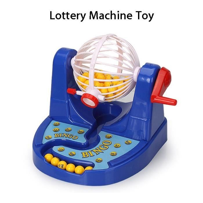 Mini Jeu de Bingo Machine à Loterie Jouets en Plastique Jeu de