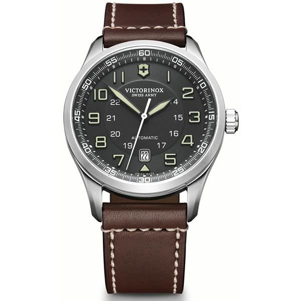 Montre - VICTORINOX - AIRBOSS V241507 - Mécanique - Analogique - Cuir Noir Montre - VICTORINOX - AIRBOSS V241507 - Mécanique - Analogique - Cuir Noir