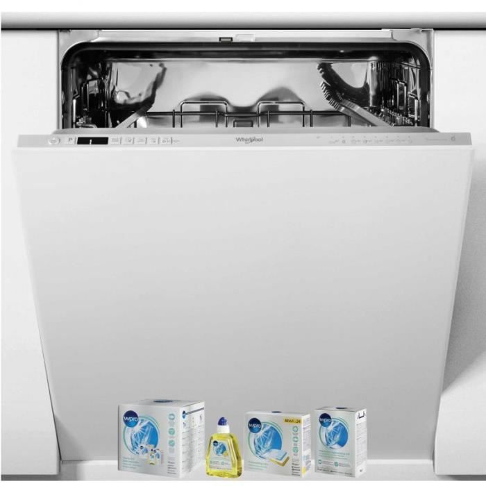 Lave-vaisselle intégrable WHIRLPOOL 14 couverts 44dB 6ème Sens PowerClean Pro