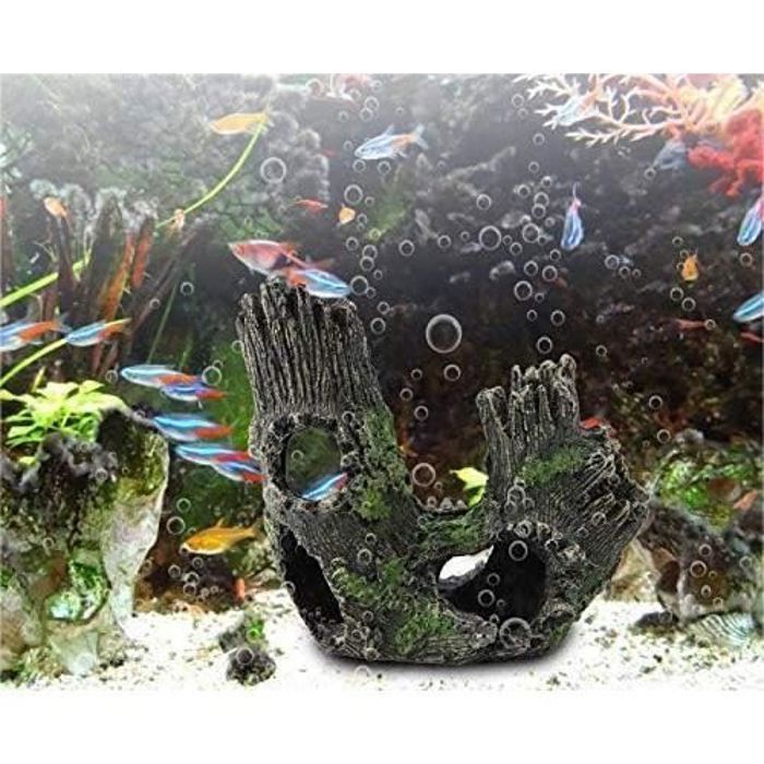 Meilleurs prix pour Ornement d'aquarium - Artificiel Résine Aquariums trou d'arbre Ornement Aménagement Paysager Décor