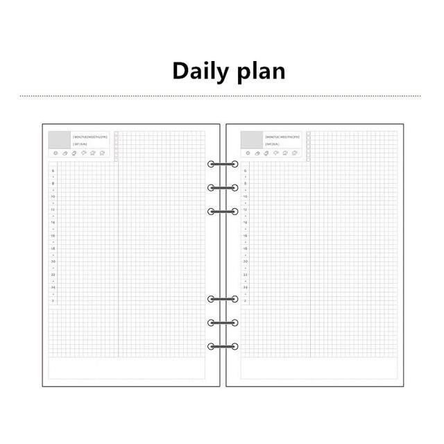 Recharge Papier Pointillé A6 - 135 Feuilles + Intercalaires + Pochettes - Pour Agenda, Bullet Journal Ou Cahier - 2