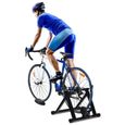 DREAMADE Support d'Entrainement pour Vélo Pliable avec Résistance Magnétique Réglable, Home Trainer Vélo avec Double Verrouillage-1