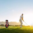 GOPLUS Sac de Golf Trépied, Sac de Golf Portable avec 5 Compartiments, 7 Poches et Sangle Réglable, Sac de Golf Léger, Noir+Rouge-1