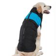Petit Chien Vêtements Manteau pour chien Puppy Vêtements d'hiver imperméable pour animaux Veste de ski Veste XL Bleu-1