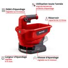 Einhell Épandeur Universel GE-US 18 Li-Solo Power X-Change Avec Batterie 2,5Ah Et Chargeur - 3,3L