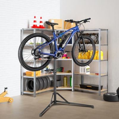 Pied d'atelier vélo Support de montage, Pliable avec support pour la roue  avant, pour tous les modèles courants, Plateau à outils inclus acheter en  ligne à bas prix