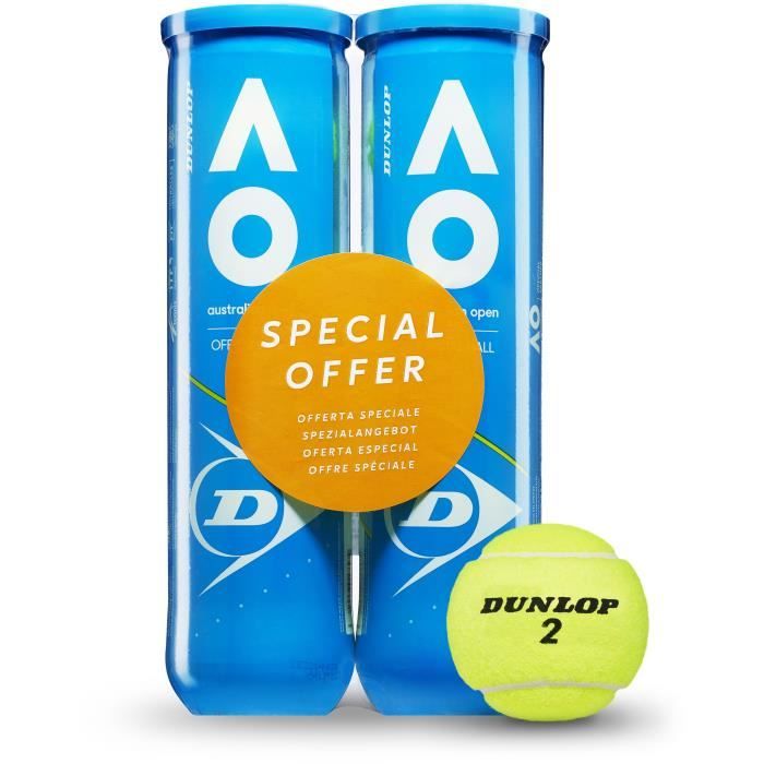 Dunlop Training Yellow Seau 60 Balles De Tennis - Entraînement Durable Et Visible