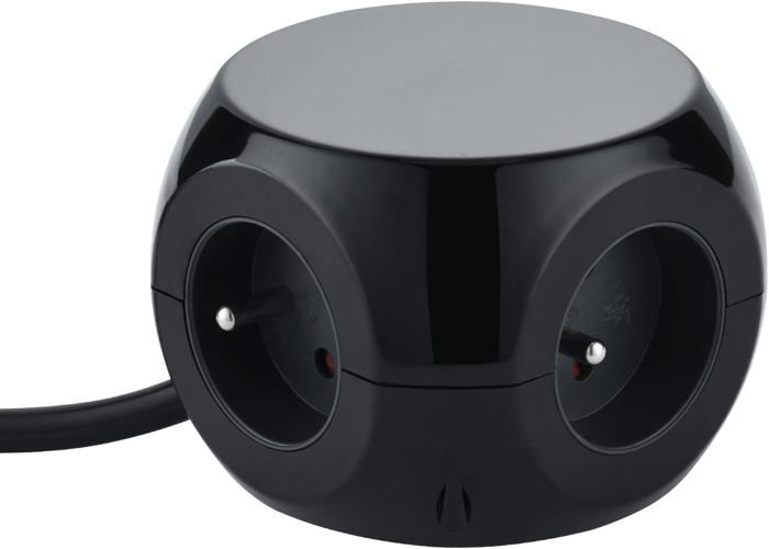 Mini Multiprise Multiprise - HOME FIT TRAINING - Mini Cube - 3 Prises + 3 Ports USB ...
