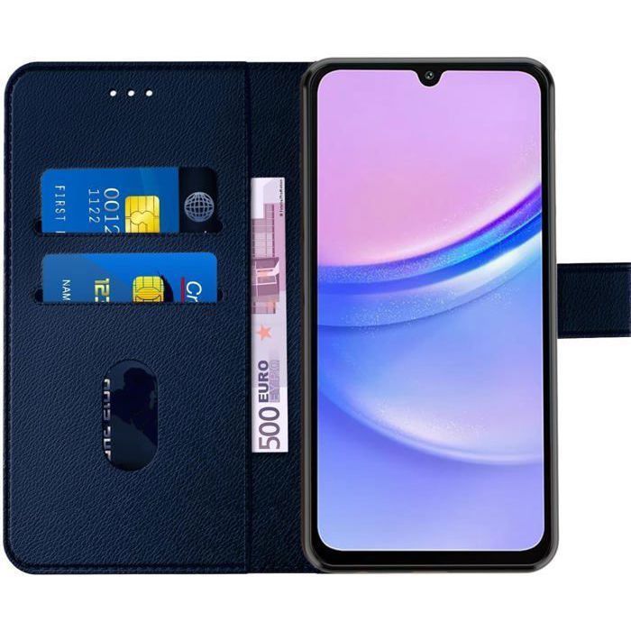 Coque Portefeuille Pour Xiaomi Redmi Note 14 Pro 5G - Cuir PU, Fermeture Magnétique - 4 Emplacements Cartes + Poche Billets - Support Inclinable - 3