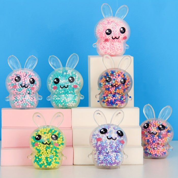Jouets Mochi à presser à motif aléatoire, avec perles d'eau, cadeaux de fête pour enfants, boules anti-Stress pour prix de classe, 1-24 pièces  26