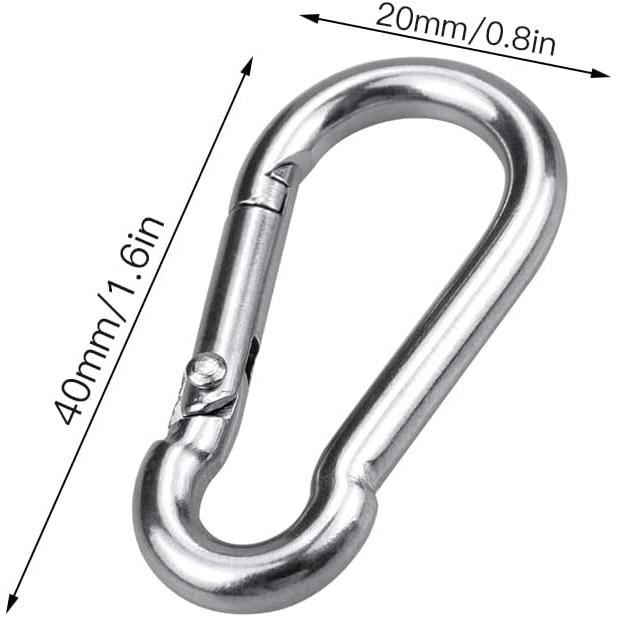 Lot de 12 mini mousquetons, mousquetons avec fermeture à clip, pour le camping, les voyages, la randonnée