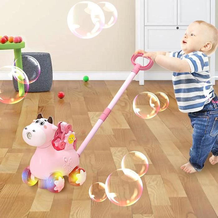 VITONIS Draisienne Électrique Pour Enfant 1-4 Ans Avec Machine à Bulles - Conduite Réaliste, Télécommande Parent, Cadeau Anniversaire Fille Garçon