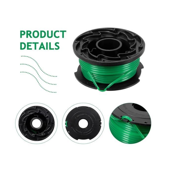 Bobine Rechange Débroussailleuse Lot De 4 Bobines Pour Débroussailleuse Parkside PRTA 20-Li C3 - Fil Nylon 1,4mm Pré-enroulé Coupe Bordure Parkside