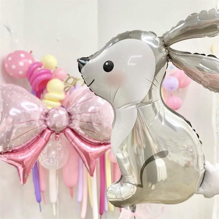 Joint - Ballons à hélium en forme de lapin pour pâques, décoration en  aluminium, pour fête prénatale, anniver - Cdiscount Maison